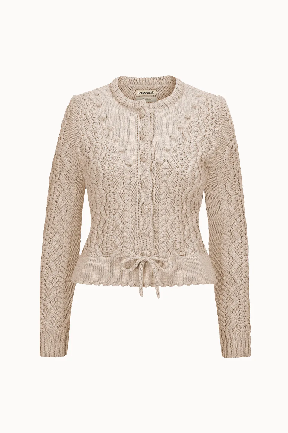gottseidank-damenstrickjacke-lene-zopfmuster-jacke image 1