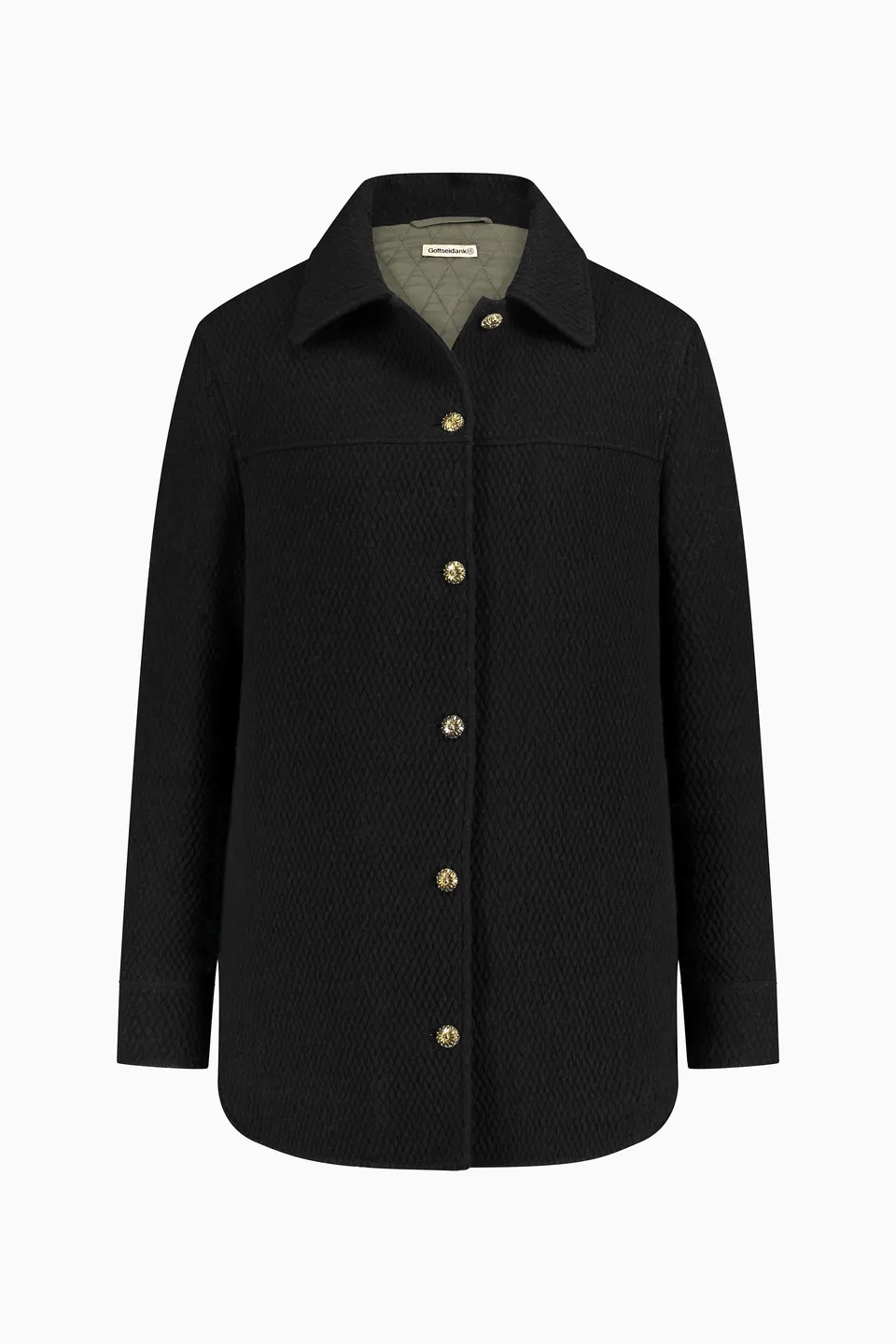 gottseidank-damenjacke-pam-gef-tterte-damenhemdjacke image 1