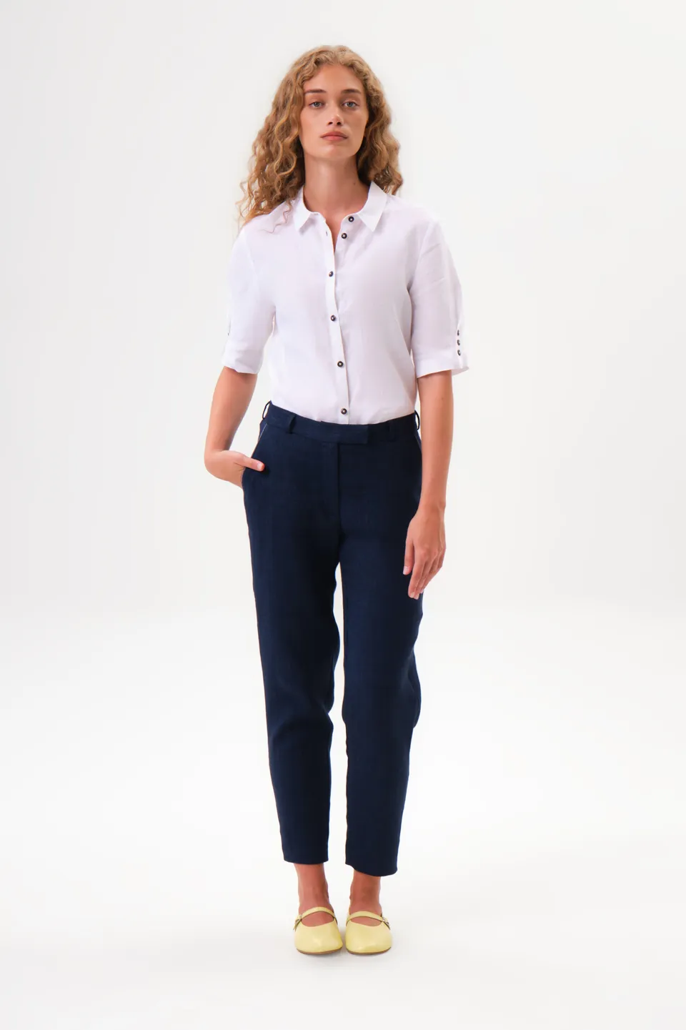 felicitas-halea-damen-hose-leinen-stretch-sommerhose image 1