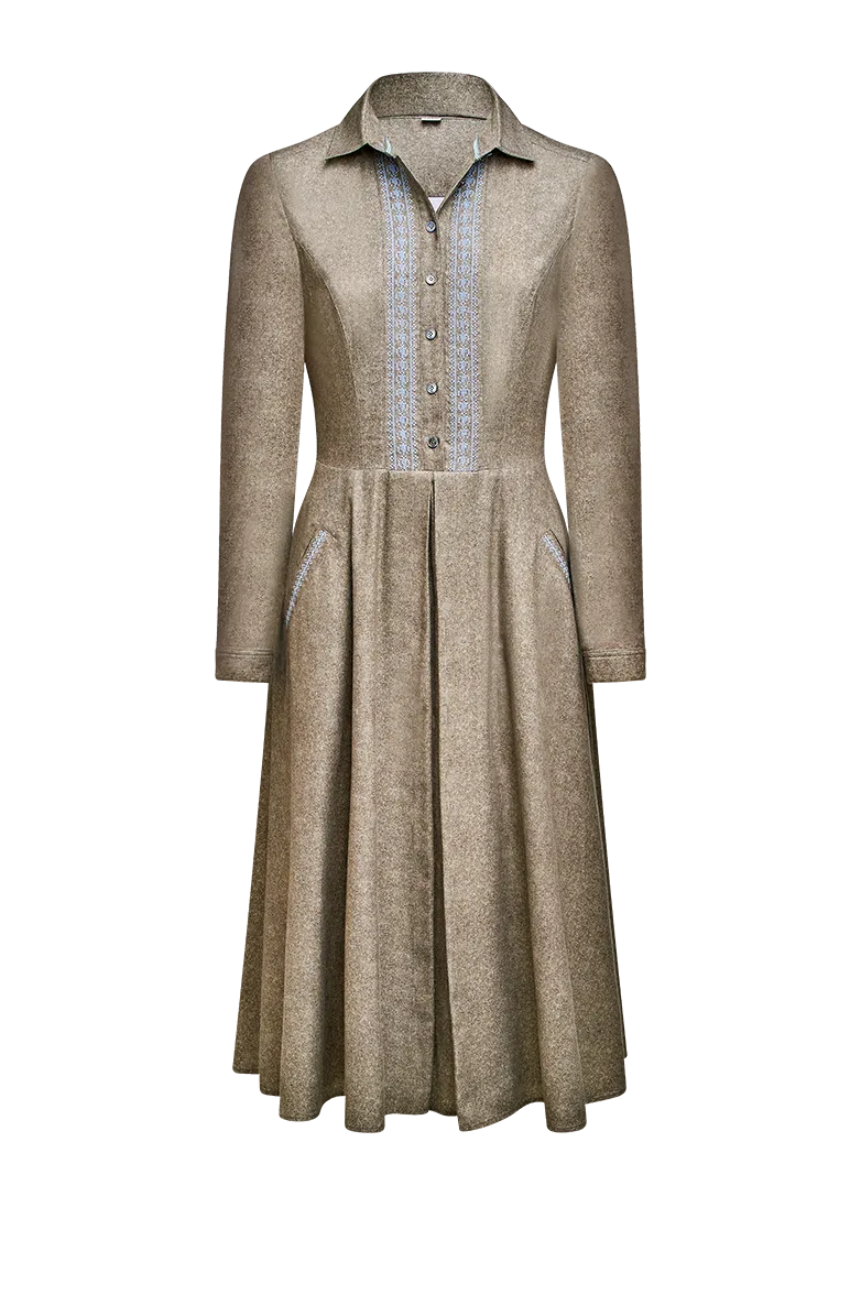 g-ssl-kreuzstich-hemdblusenkleid-natur-tailliert image 1
