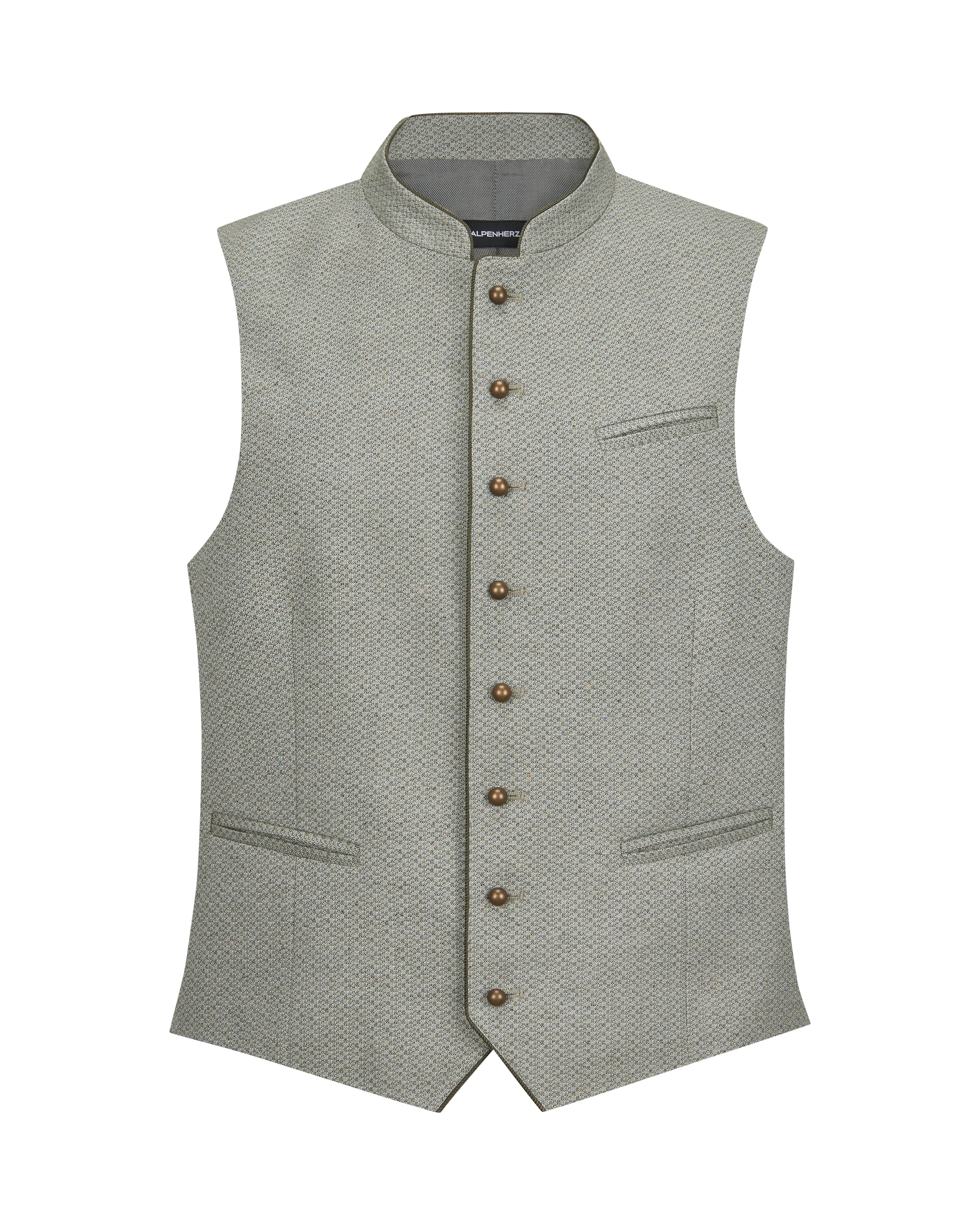 alpenherz-weste-kian-herren-trachtenweste-salbei-goldkn-pfe image 1