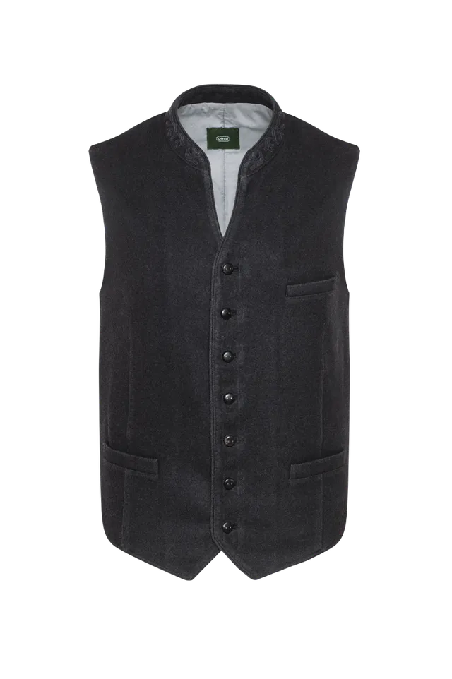 g-ssl-charmanter-kavalier-gilet-aus-loden-grau-schwarz-herren image 1
