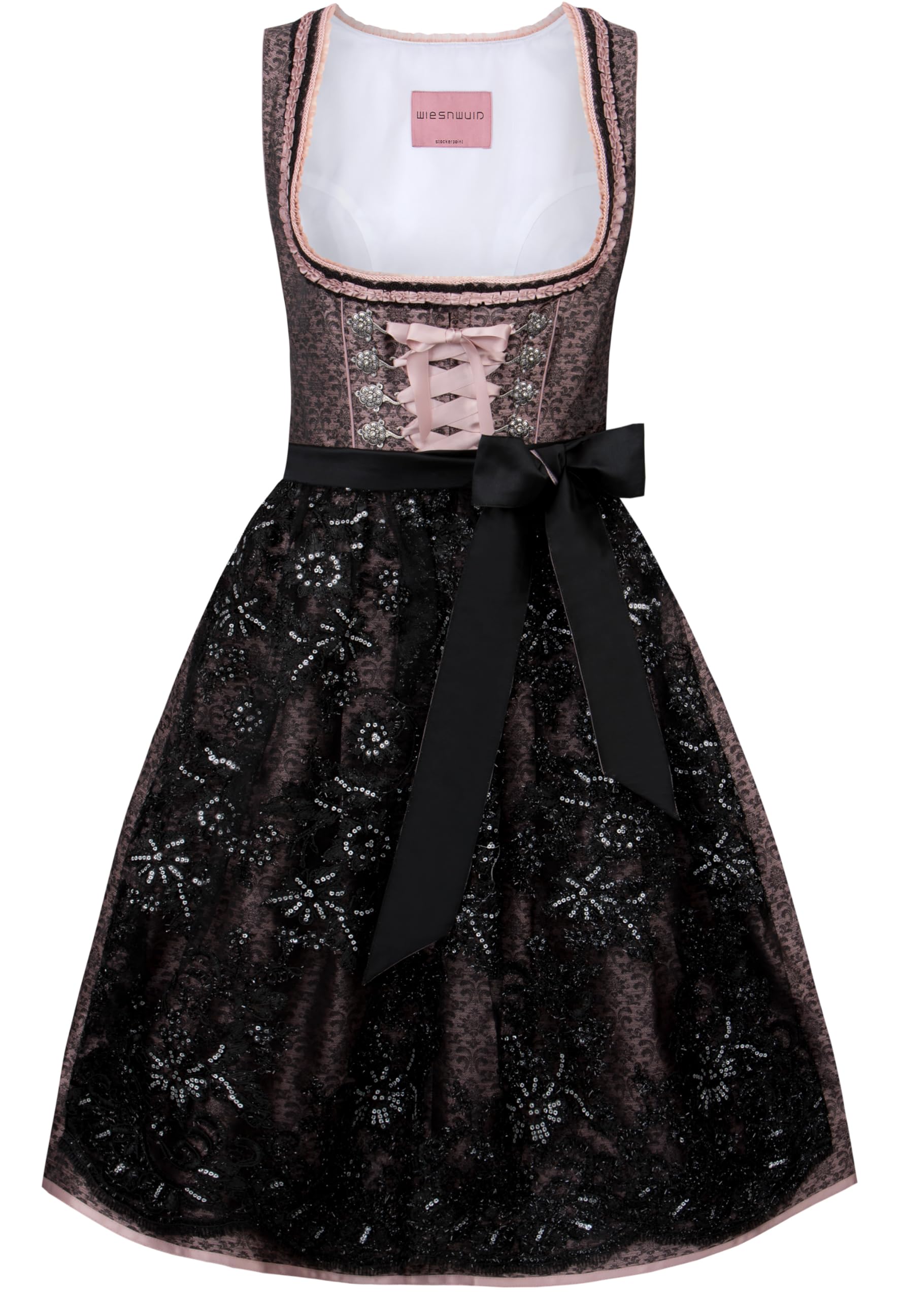 stockerpoint-dirndl-finja-midi-altrosa-mit-sch-rze image 1