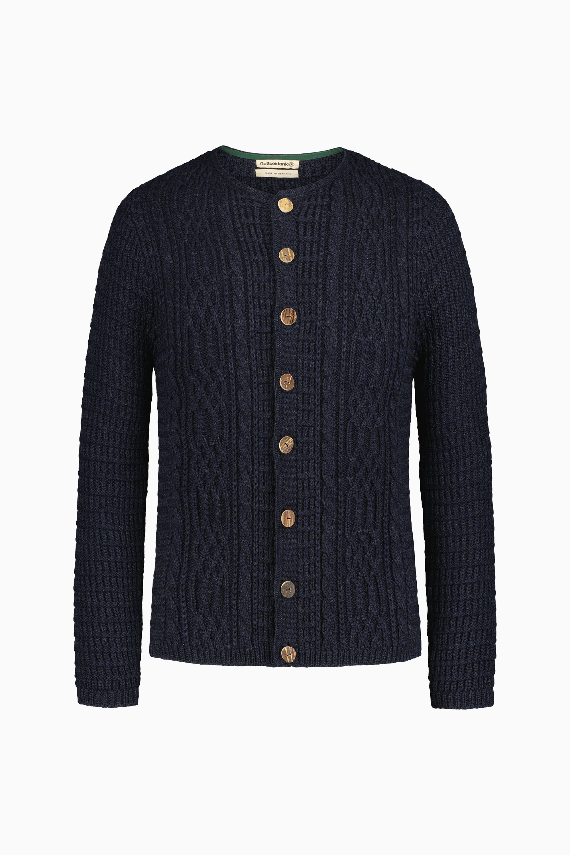 gottseidank-herrenstrickjacke-anton-uni-trachten-strickjacke-mit-zopfmuster image 1