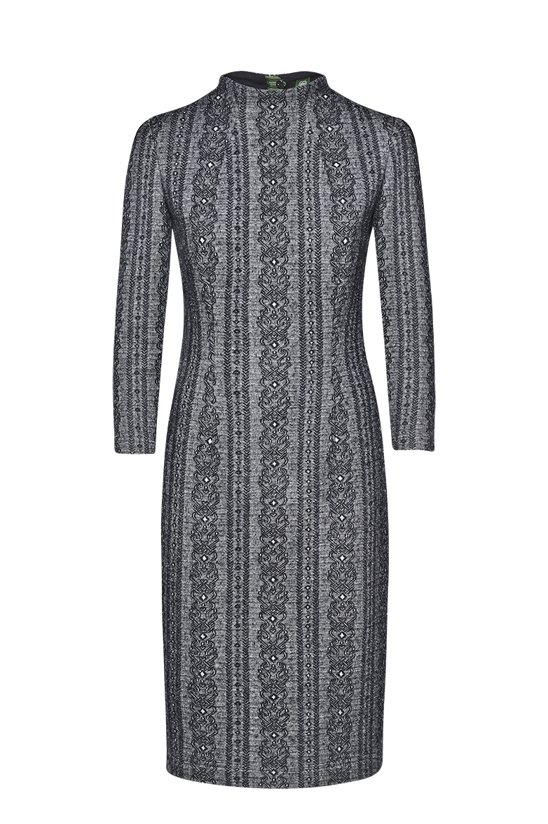 g-ssl-schmeichlerin-strickkleid-damen-merinowolle-grau-schwarz image 1