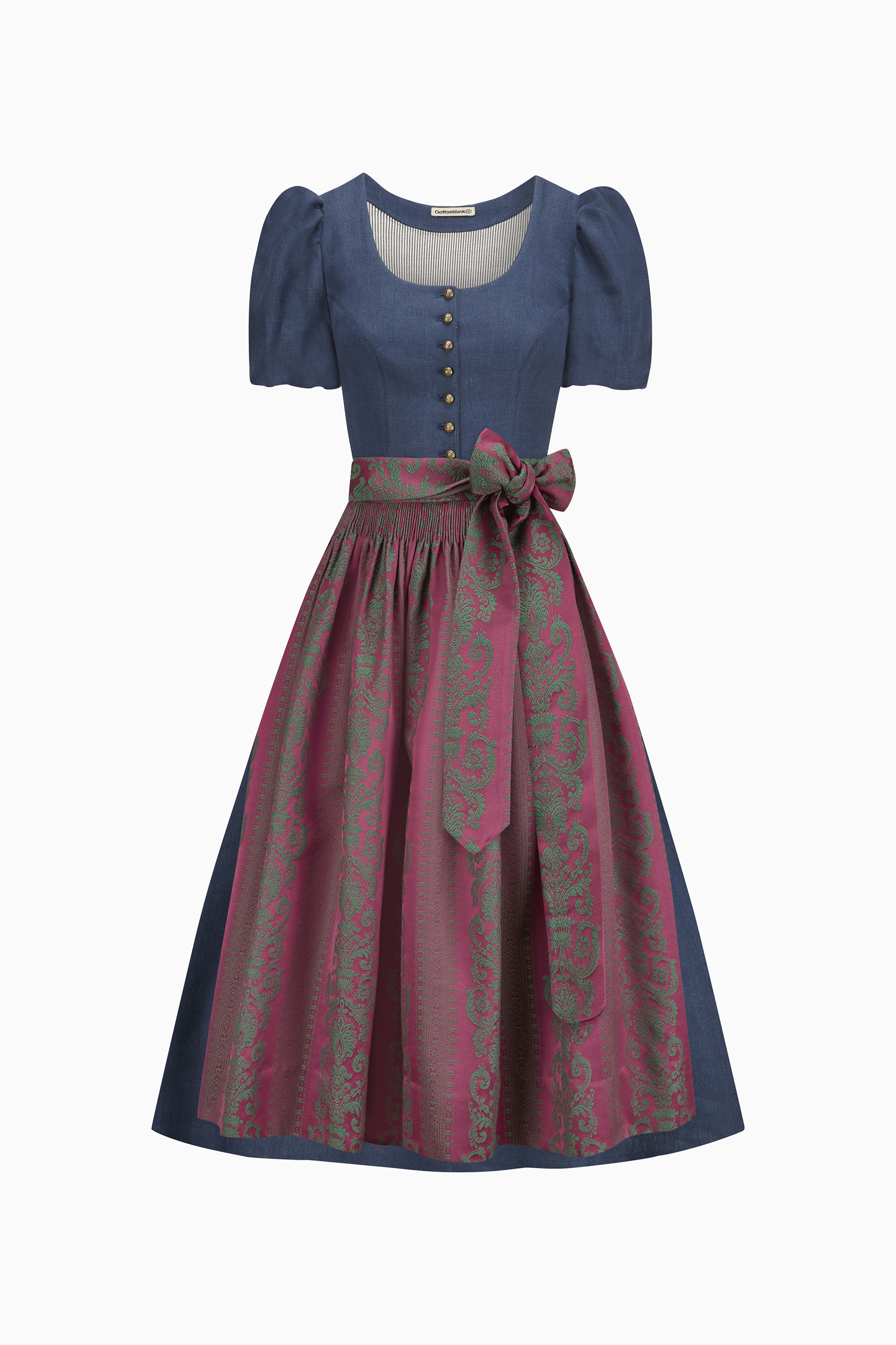 gottseidank-dirndl-margret-kurzer-puffarm-faltenrock image 1