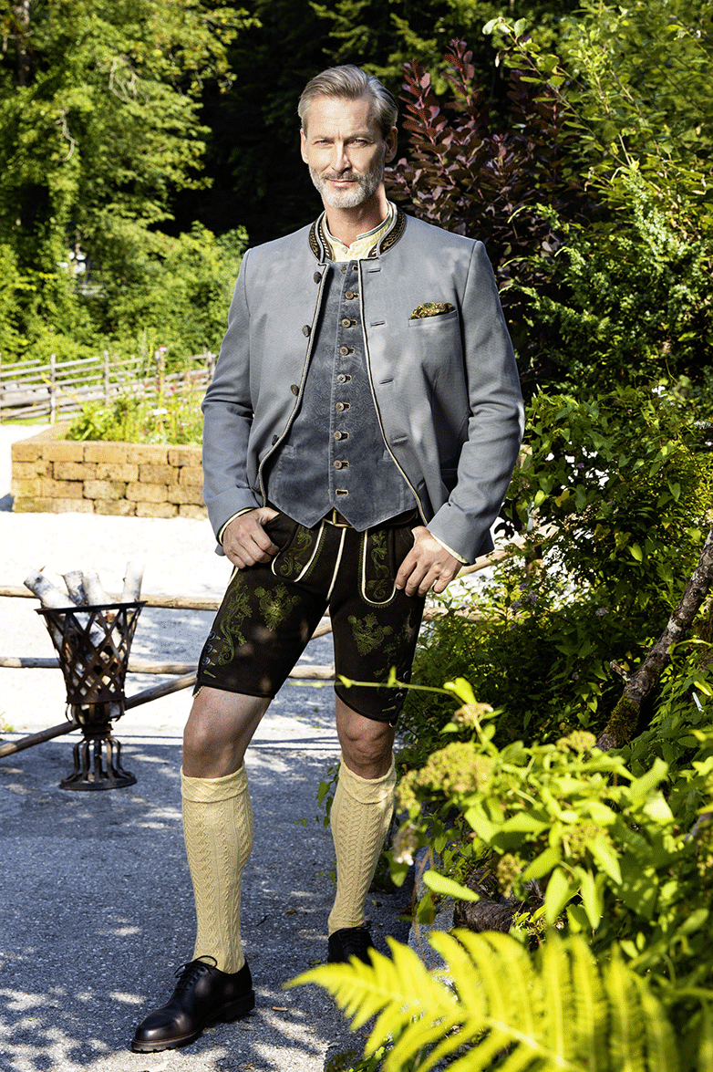 g-ssl-ausseer-lederhose-kurze-hirschlederhose-in-altschwarz-braun-mit-stickerei image 7