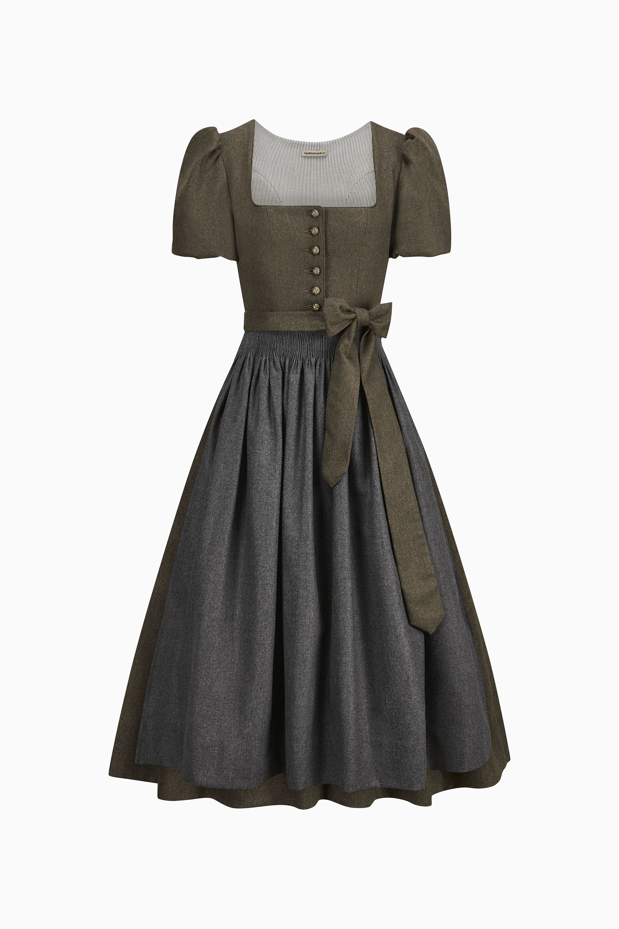 gottseidank-dirndl-laura-dirndl-mit-geradem-ausschnitt-und-kurzem-puffarm image 1