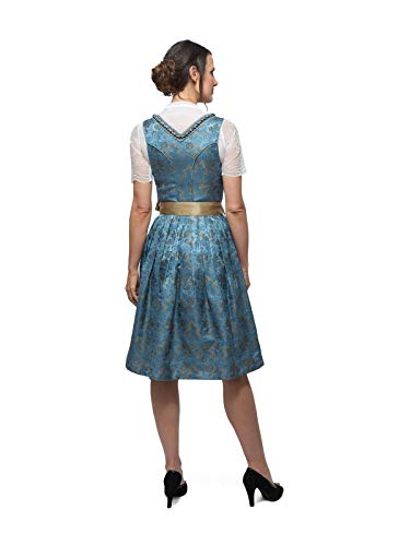 stockerpoint-dirndl-minna-blau-gold-70er-l-nge image 8