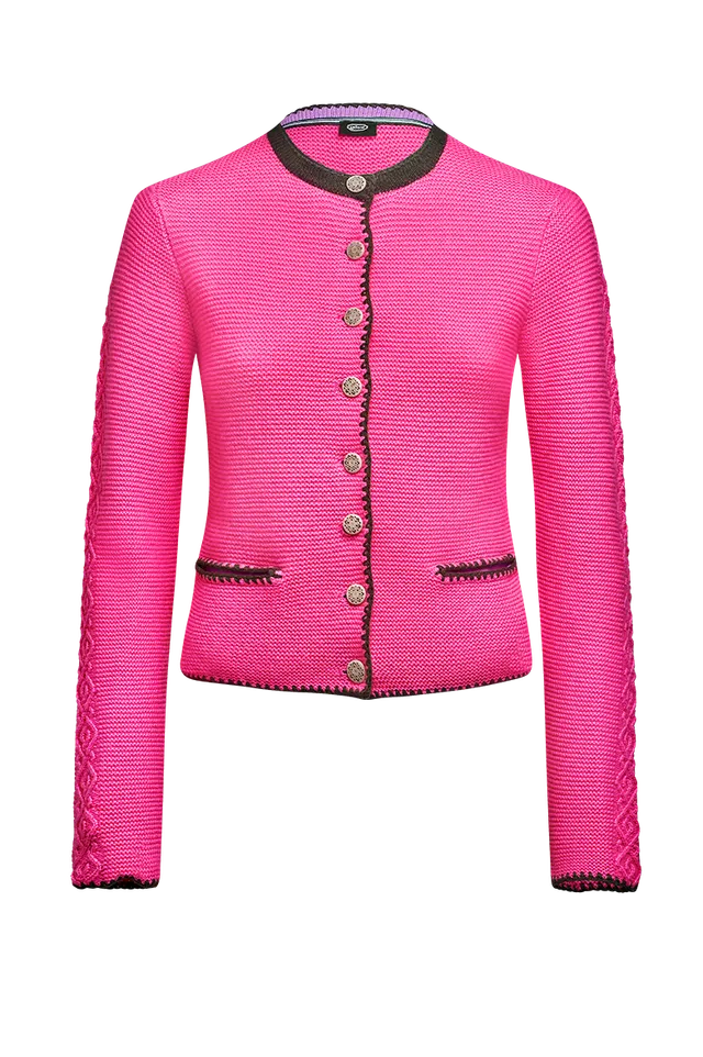 g-ssl-kaschmirjacke-mit-salzburger-model-rosa-damen-strick image 1