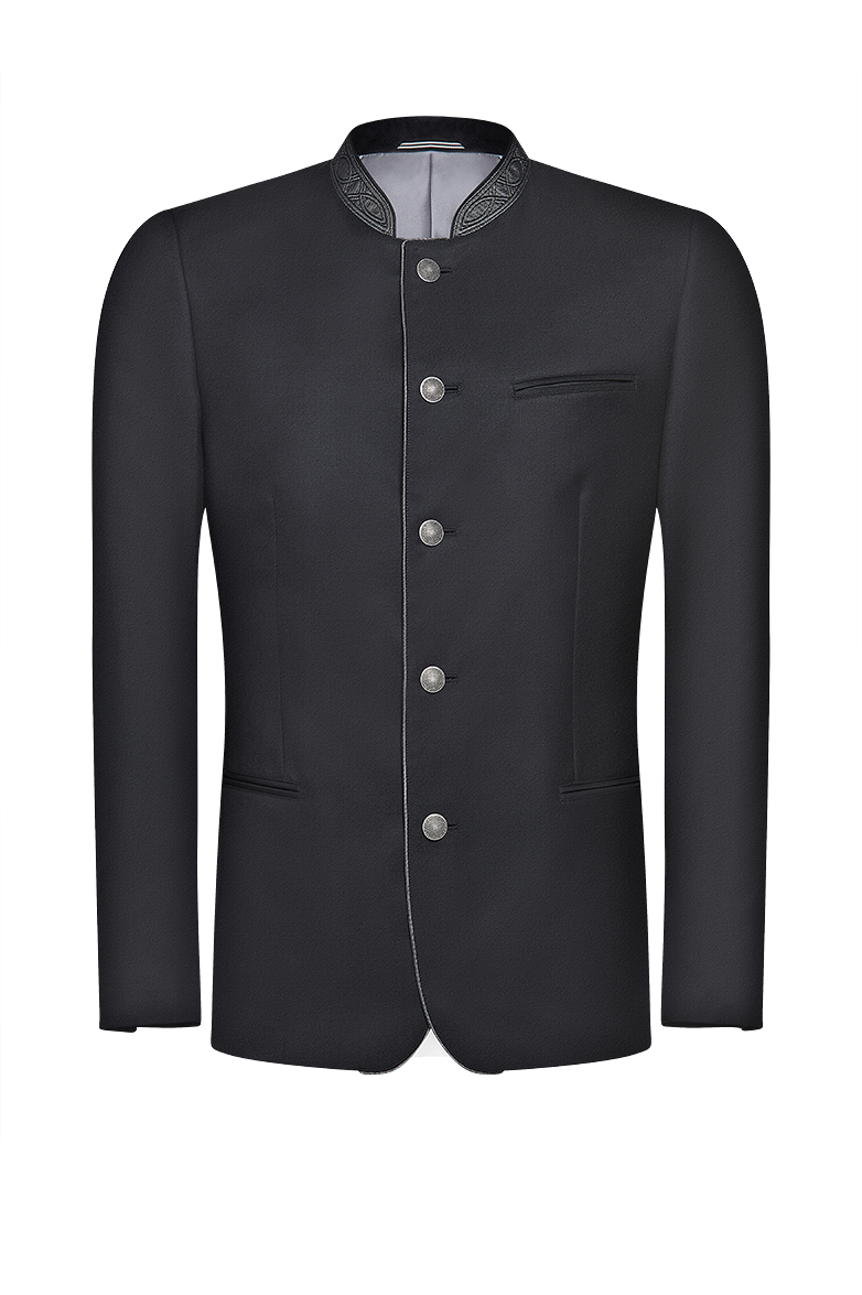 g-ssl-festjacke-mit-stehkragen-aus-wolle-mohair-grau-schwarz image 1