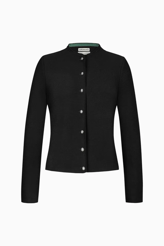 gottseidank-damenstrickjacke-aloisia-uni-wollstrick-mit-rundhals image 1