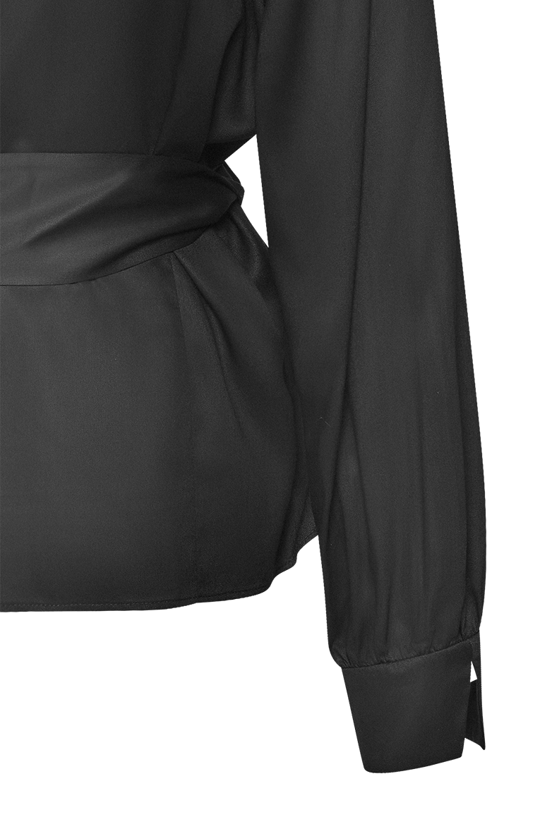 g-ssl-wickelbluse-damen-viskose-grau-schwarz-bindeband image 6