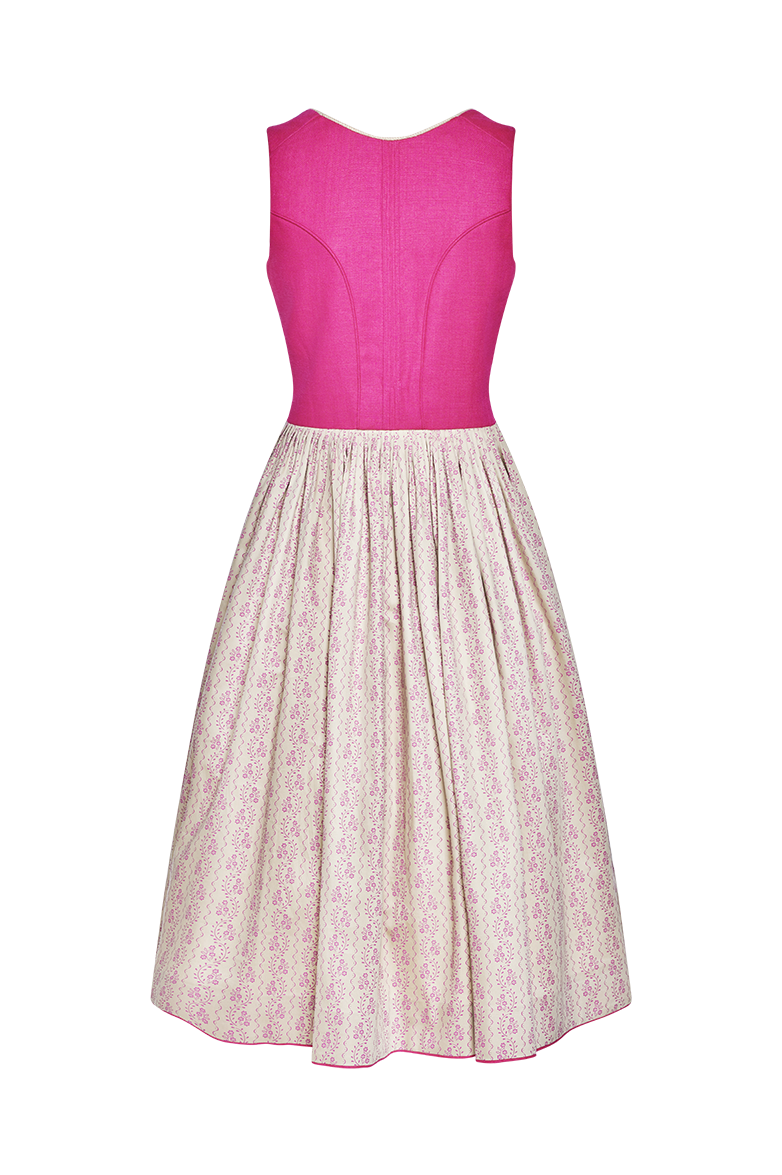 g-ssl-von-blumen-berankt-dirndl-70cm-mit-leinenleib image 2
