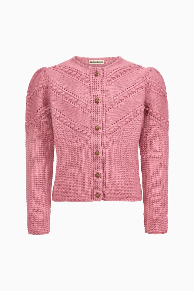 gottseidank-olivia-kinderstrickjacke-wolle-zopfmuster image 1
