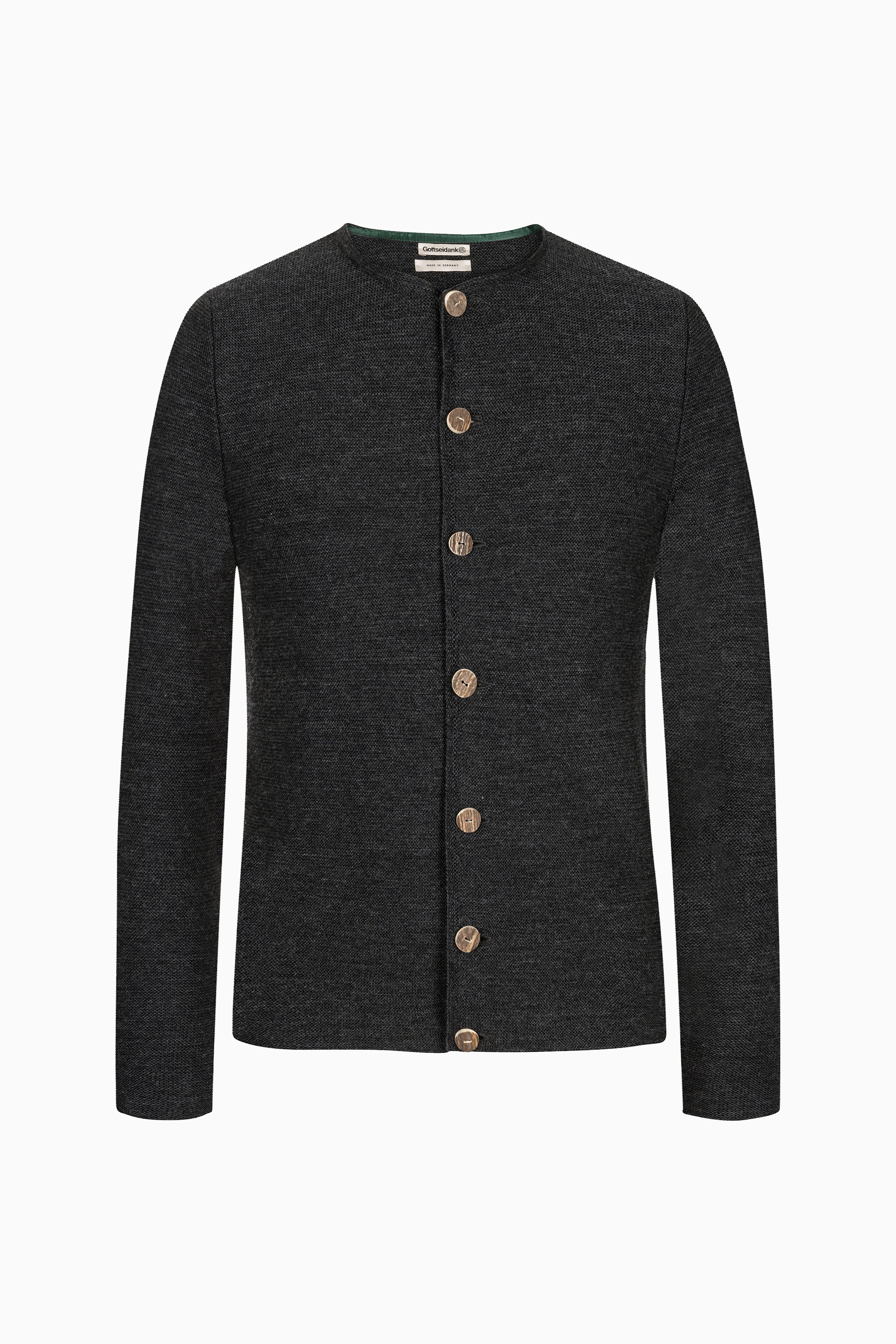 gottseidank-herrenstrickjacke-aloisius-uni-mit-hirschhornkn-pfen-3 image 1