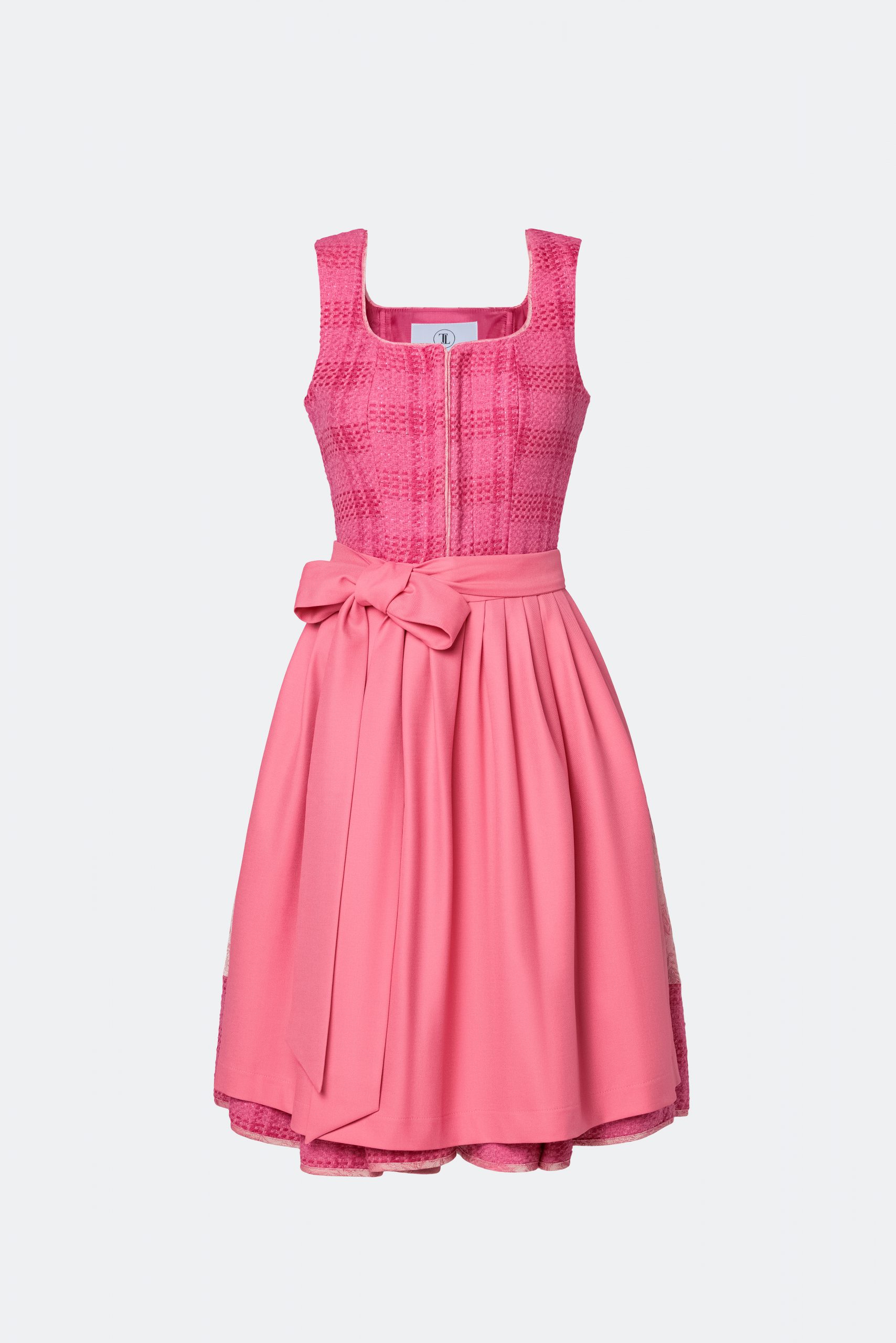 traumtrachten-designerdirndl-amalie-mit-tweedmieder-in-pink image 1