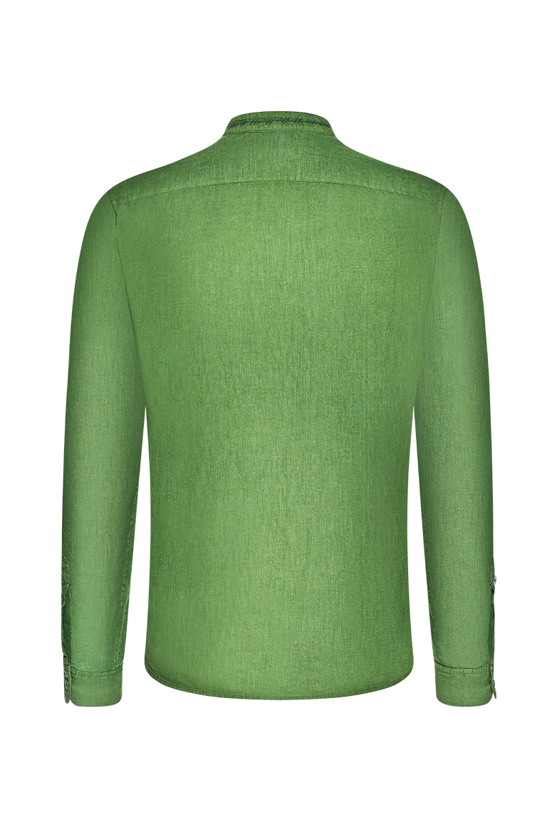 g-ssl-bl-tterranken-pfoad-trachtenhemd-aus-leinen-gr-n-herren image 2