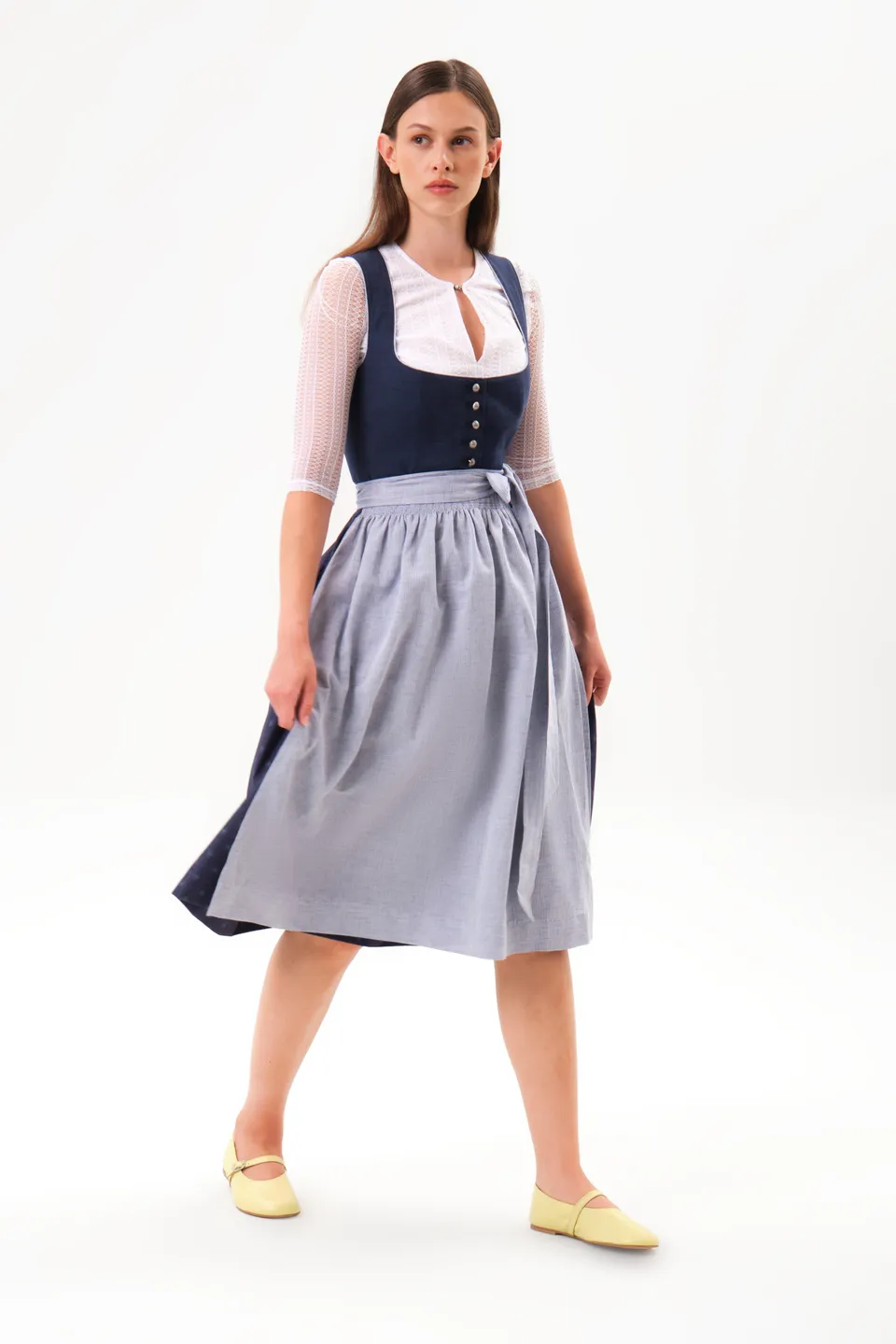 felicitas-damen-dirndl-dala-leinenmischung-streifensch-rze-marine image 1
