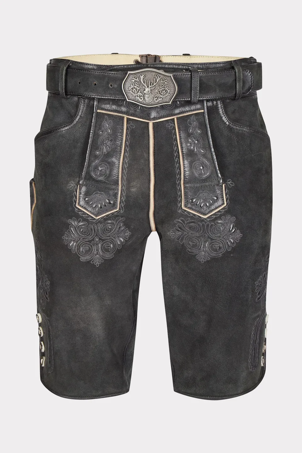 felicitas-herren-lederhose-ostsee-kurz-echtleder image 1