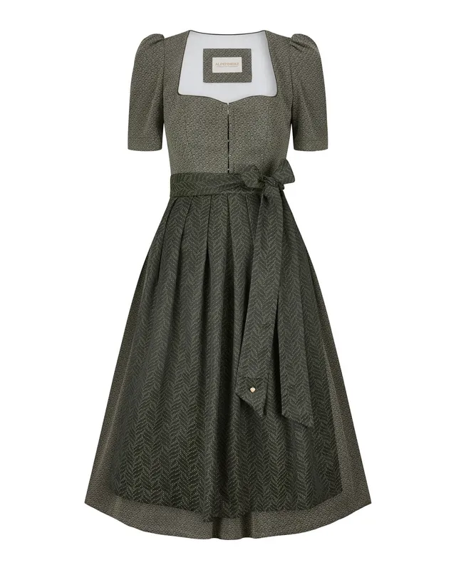 alpenherz-dirndl-johanna-jacquard-dirndl-in-gr-n image 1