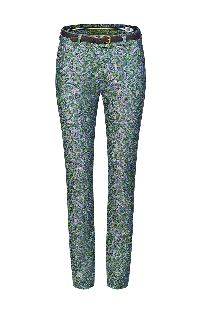 g-ssl-chino-hose-blattmuster-baumwolle-leinen-damen image 1