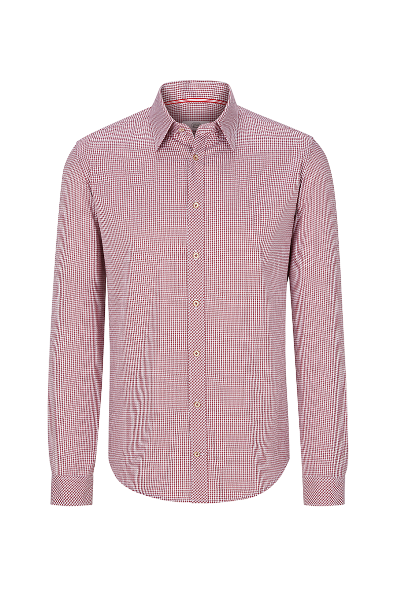 g-ssl-herzensbrecher-slimhemd-herren-rot-hahnentritt image 1