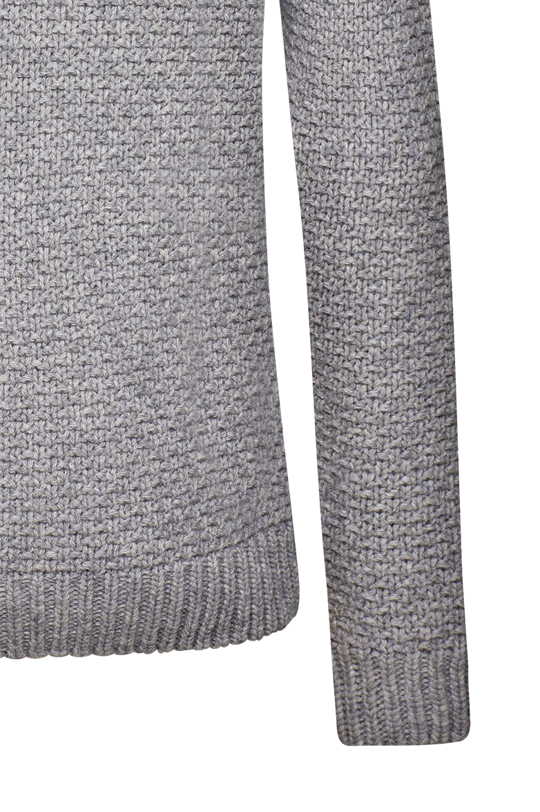g-ssl-strickjacke-mit-schalkragen-merinowolle-grau-schwarz image 6