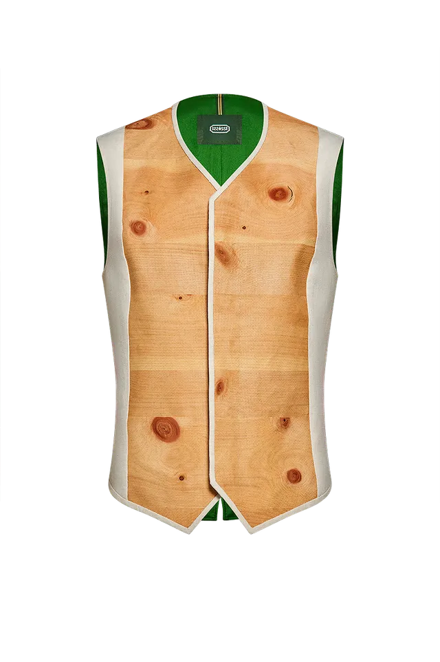 g-ssl-die-kraft-der-zirbe-gilet-f-r-m-nner-aus-leinen-mit-zirbenholz image 1