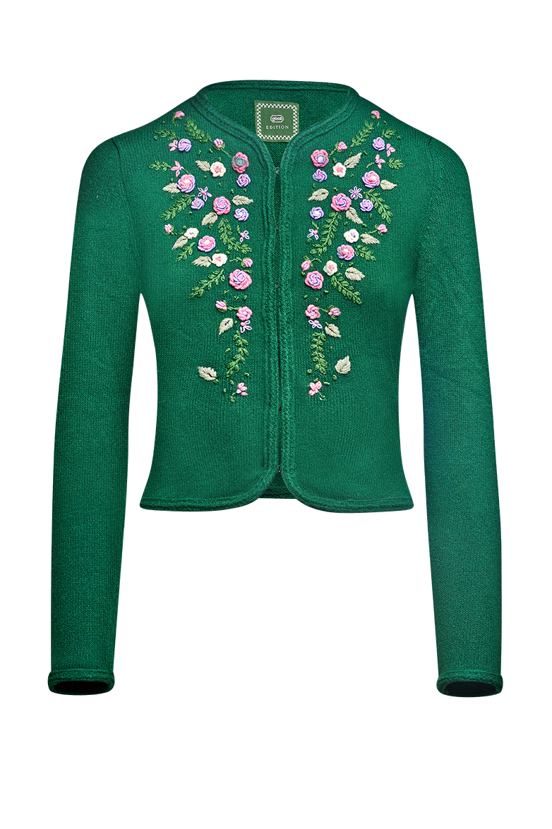 g-ssl-strickjacke-edition-damen-merinowolle-mit-handstickerei-gr-n image 1