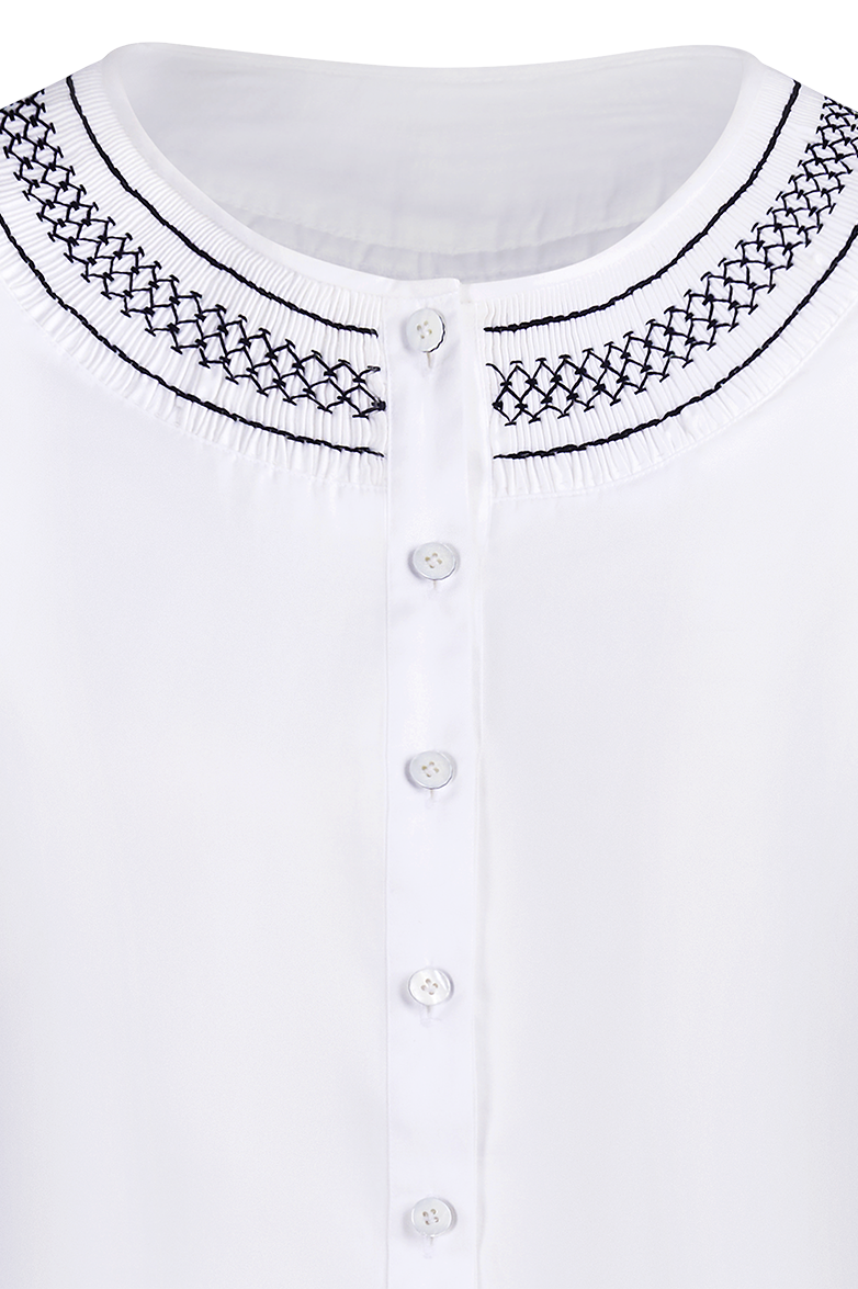 g-ssl-stehfaltenbluse-damen-rmellos-anna-plochl-satin image 3