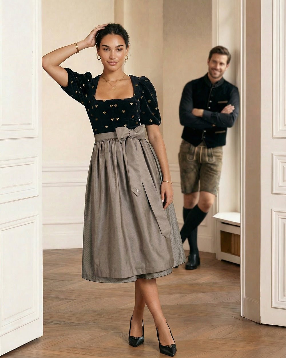 alpenherz-samtdirndl-bianca-twin-blau-3-looks-puffarm-fl-gelarm image 6