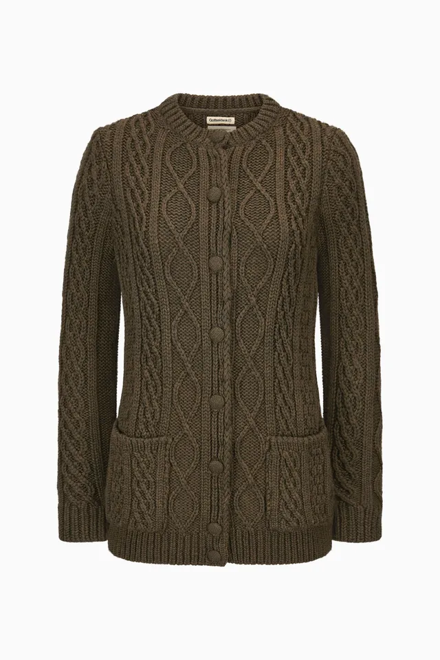 gottseidank-ren-e-damenstrickjacke-mit-zopfmuster image 1