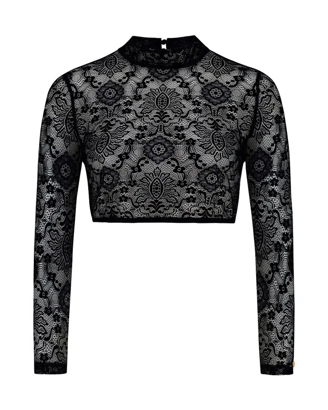 alpenherz-bluse-viola-dirndlbluse-in-schwarz-mit-stehkragen image 1