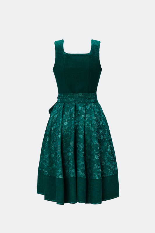 traumtrachten-designerdirndl-amalie-mit-tweedmieder-in-tannengr-n image 2
