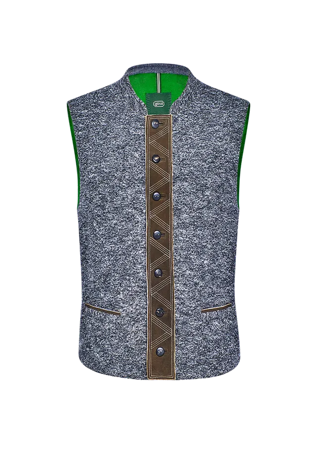 g-ssl-gilet-aus-walk-und-leder-herren-grau-hirschleder image 1