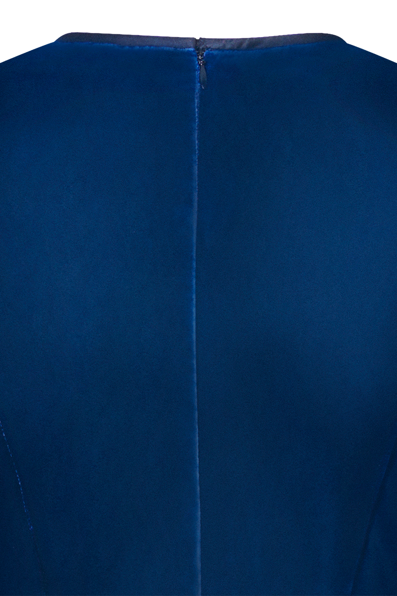g-ssl-samtkleid-damen-kleid-blau-viskosesamt-dupionseide image 5