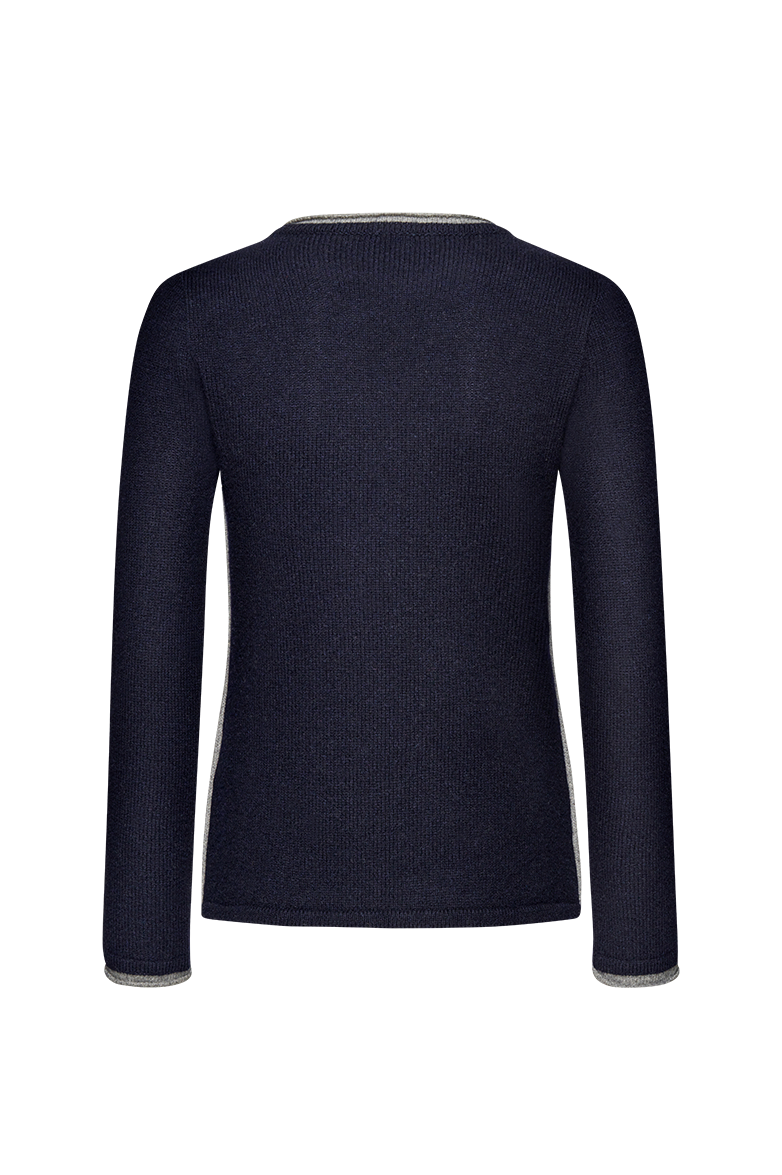g-ssl-doppeladler-pullover-blau-aus-schurwolle-kaschmir image 2