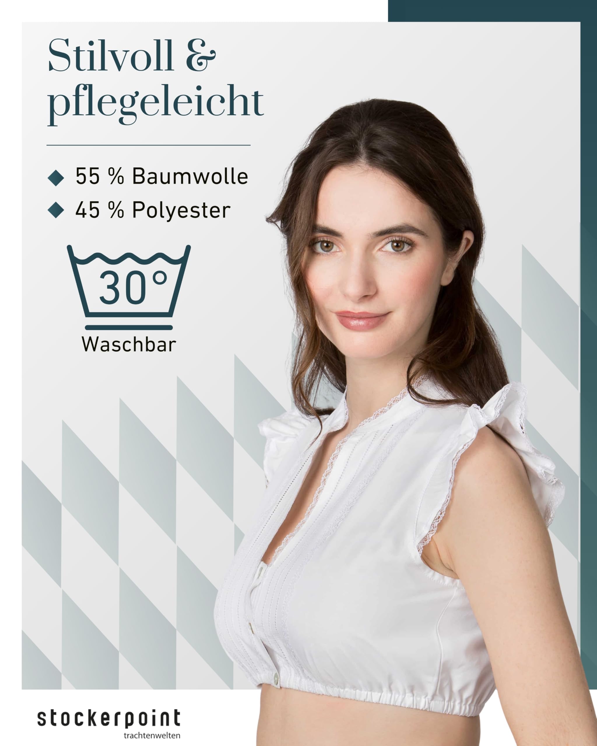 stockerpoint-damen-dirndlbluse-satine-creme-kurzarm image 4