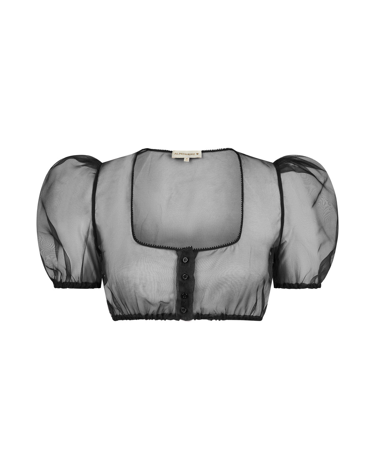 alpenherz-bluse-sarah-chiffon-mini-puff-dirndlbluse-2 image 1
