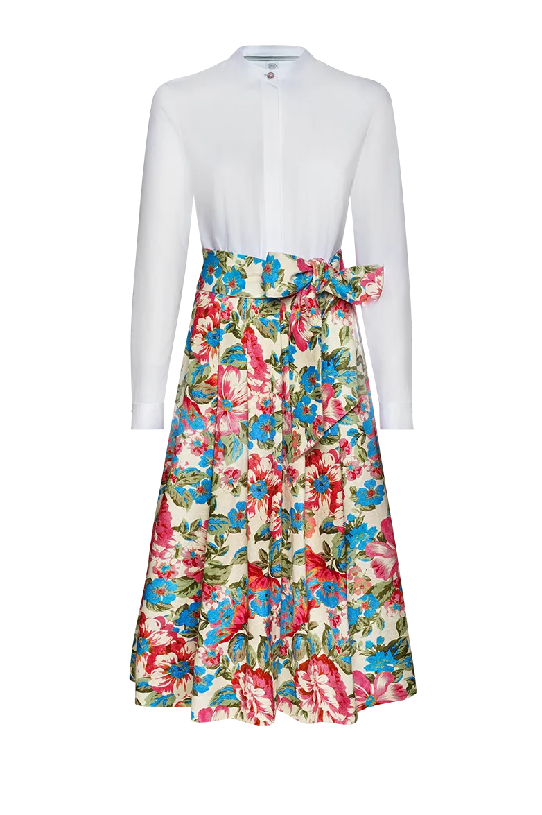 g-ssl-blusenkleid-mit-floralem-leinenrock-aus-anna-plochl-satin image 1