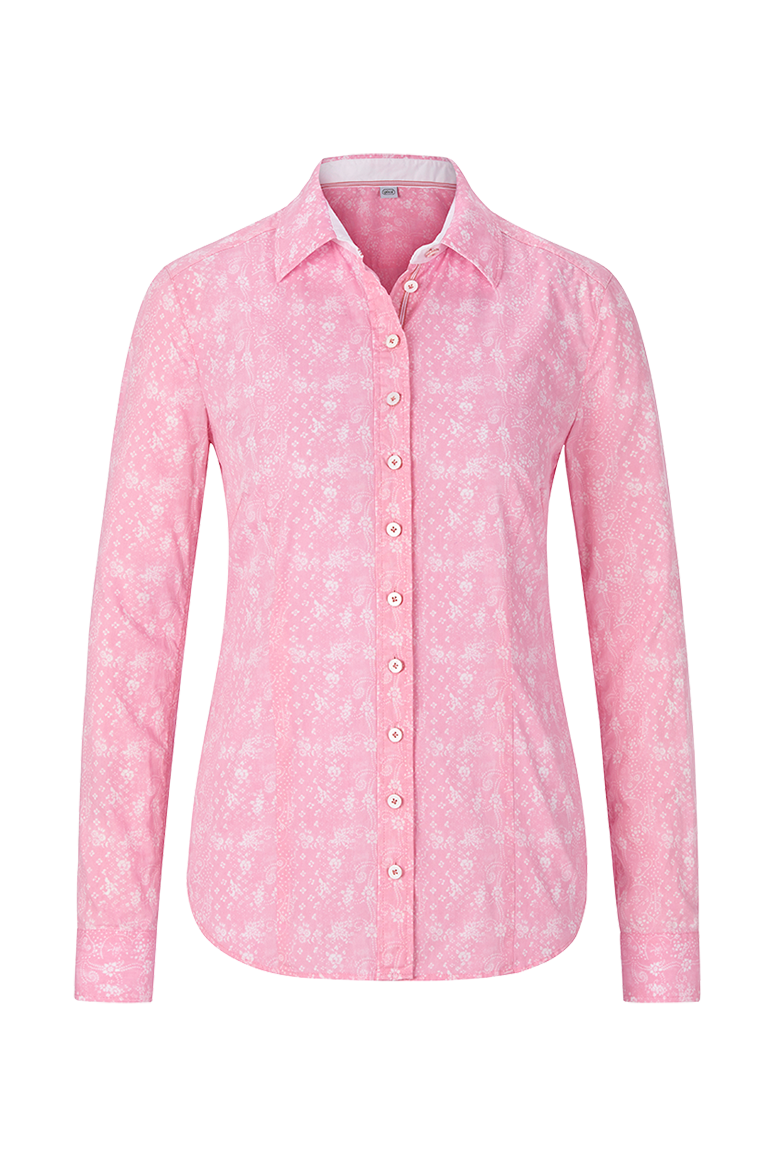 g-ssl-klassikbluse-hemdkragen-rosa-gewaschene-baumwolle image 1