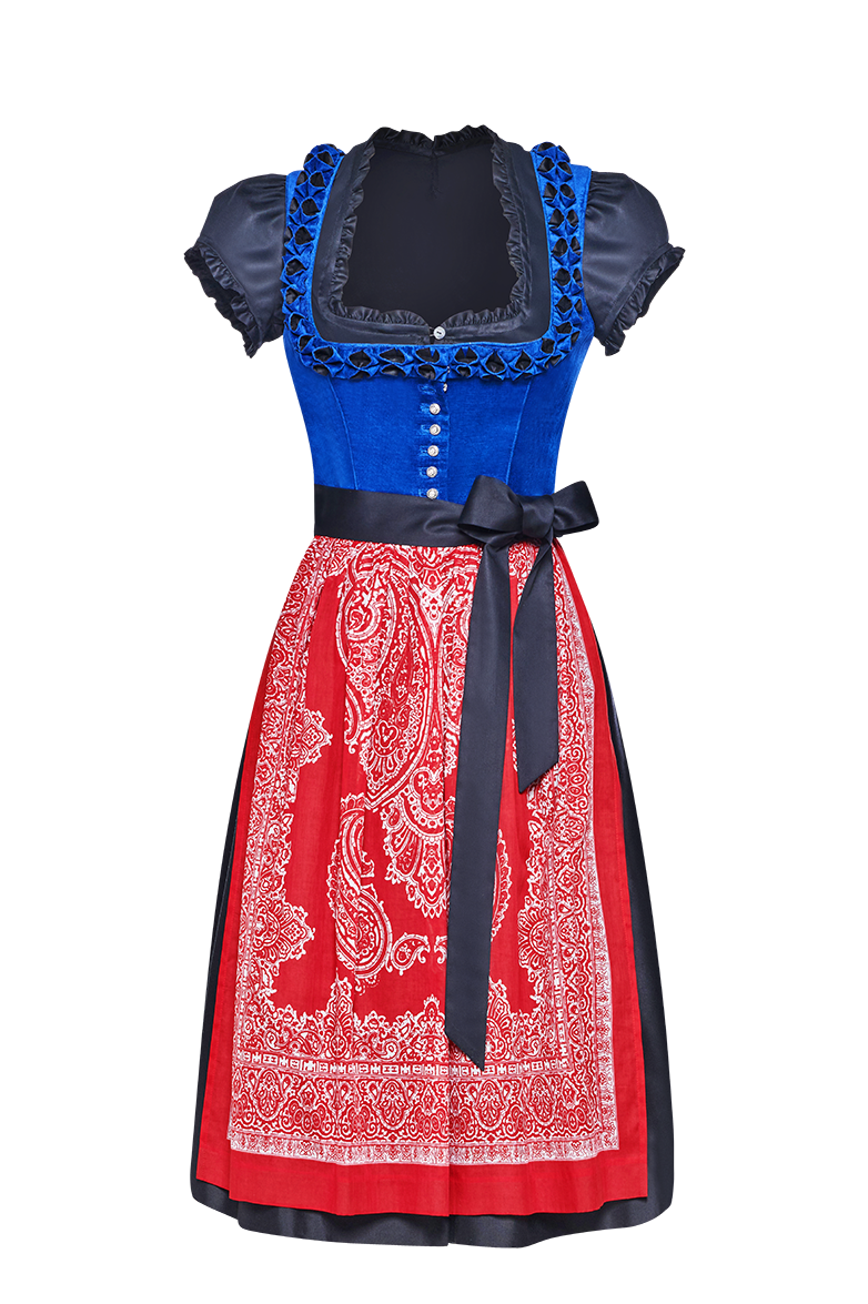 g-ssl-dirndl-leuchtender-blaudruck-samt-70-cm image 4