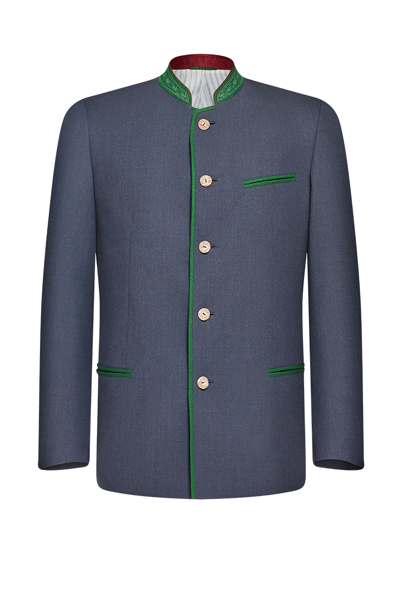 g-ssl-steirischer-husar-langgestellt-herrenjacke-grau-schwarz image 1