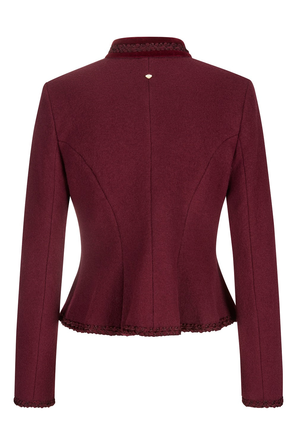 alpenherz-walkjanker-aurora-dunkelrot-schurwolle-damen image 2