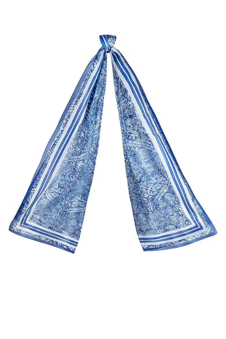 g-ssl-schal-aus-baumwolle-blau-wei-mit-lampasse image 1