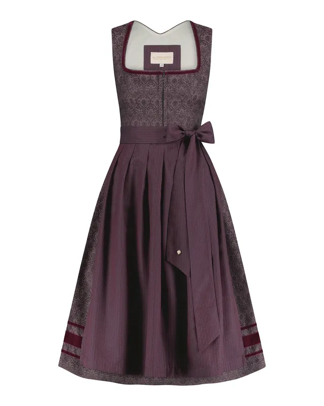 alpenherz-dirndl-franzi-75-cm-dunkelrot-mit-samtborte image 1