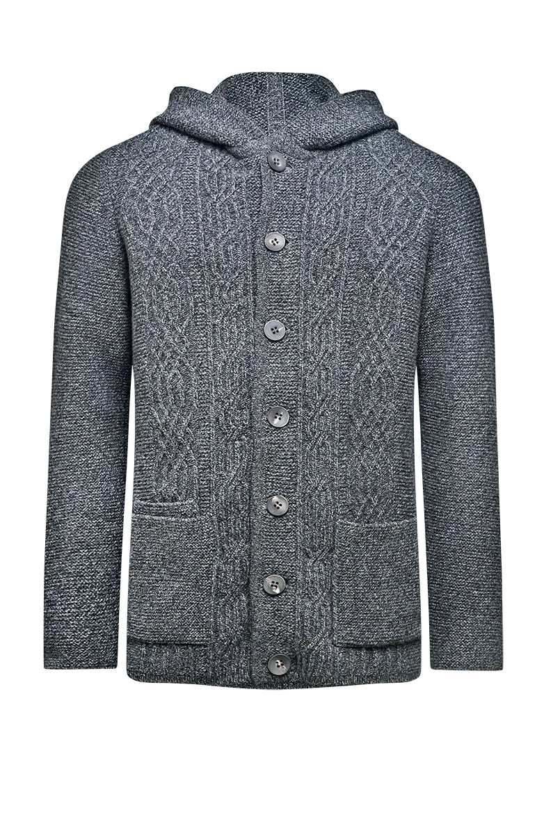 g-ssl-strickjacke-mit-kapuze-merinowolle-grau-schwarz-herren image 1