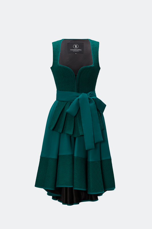 traumtrachten-designerdirndl-almuth-mit-tweedmieder-in-dunkelgr-n image 1