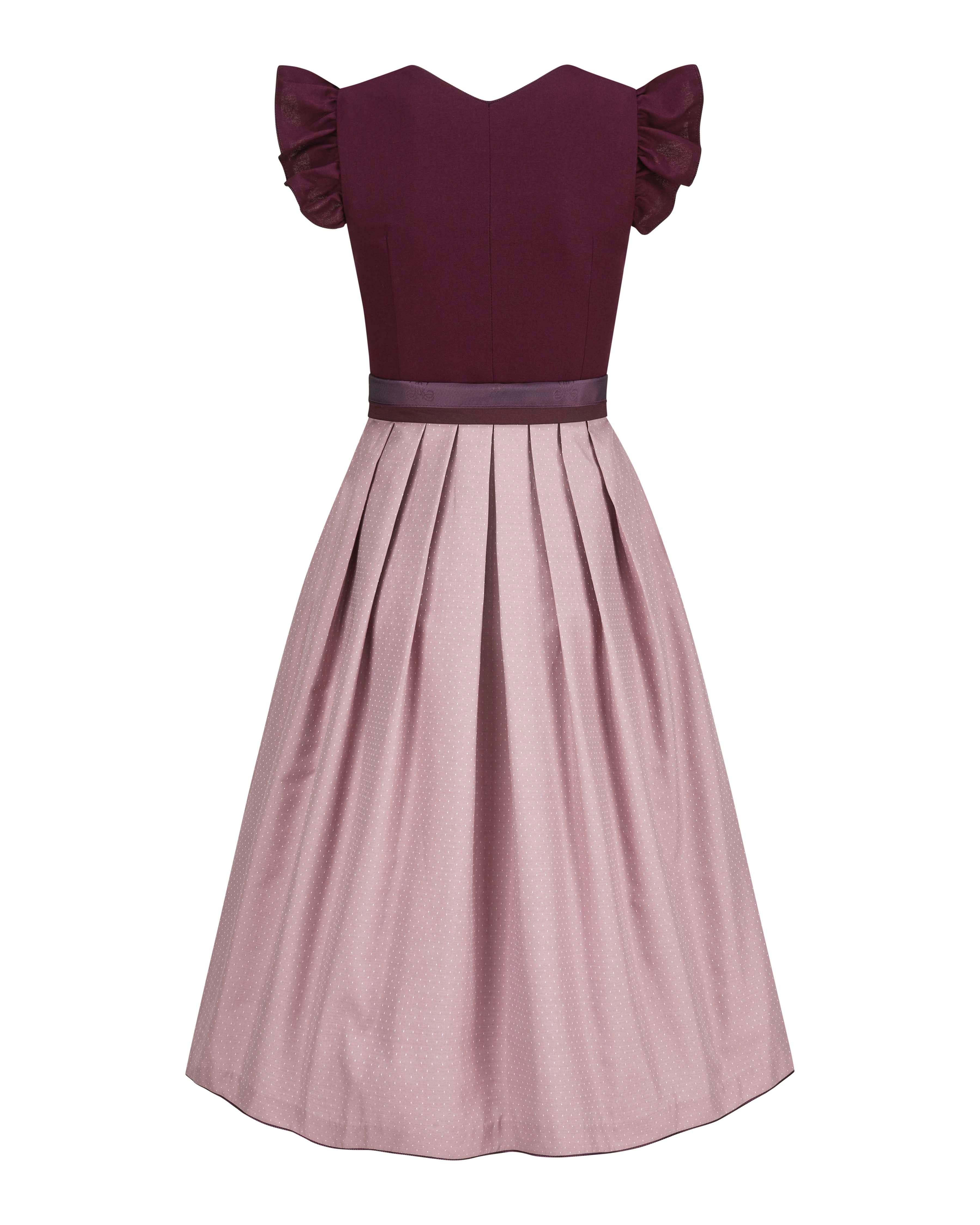 alpenherz-dirndl-marie-aubergine-mit-herz-ausschnitt image 6